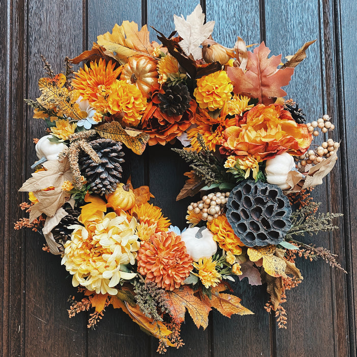 Custom Fall Wreath