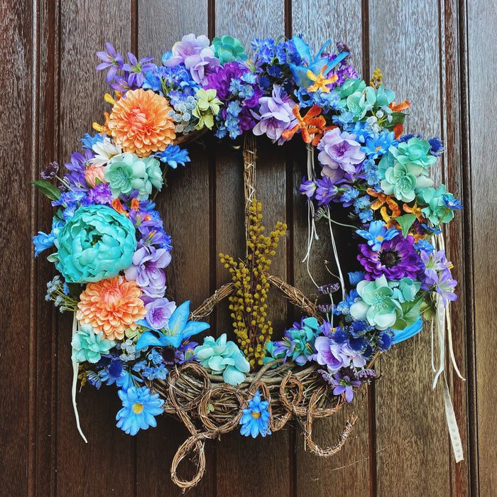 Peace, Love, & Irie Wreath