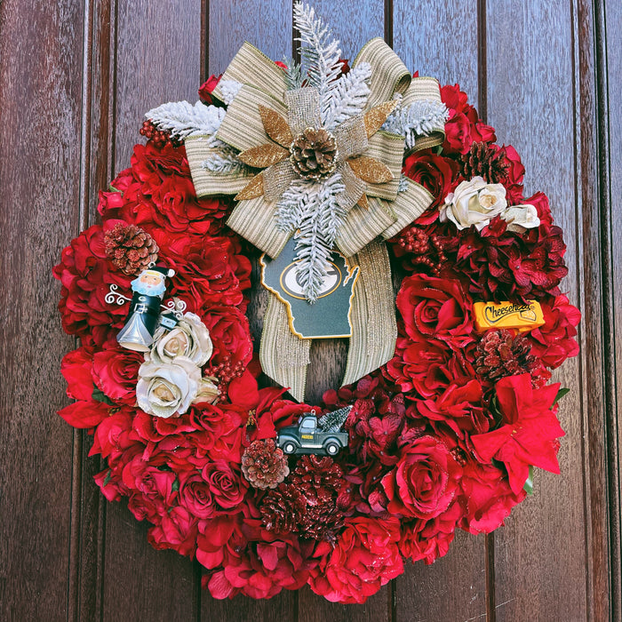 Custom Packers Wreath